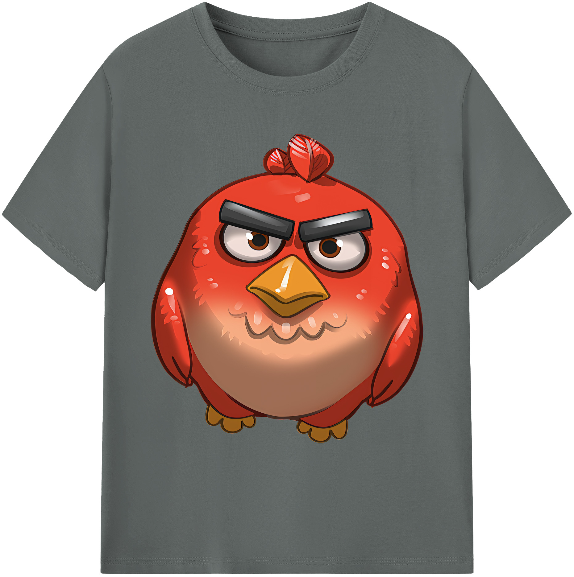 （画像用） Angry Birds アングリーバード 綿100％ メンズ半袖Tシャツ｜肌触りやわらか＆通気性